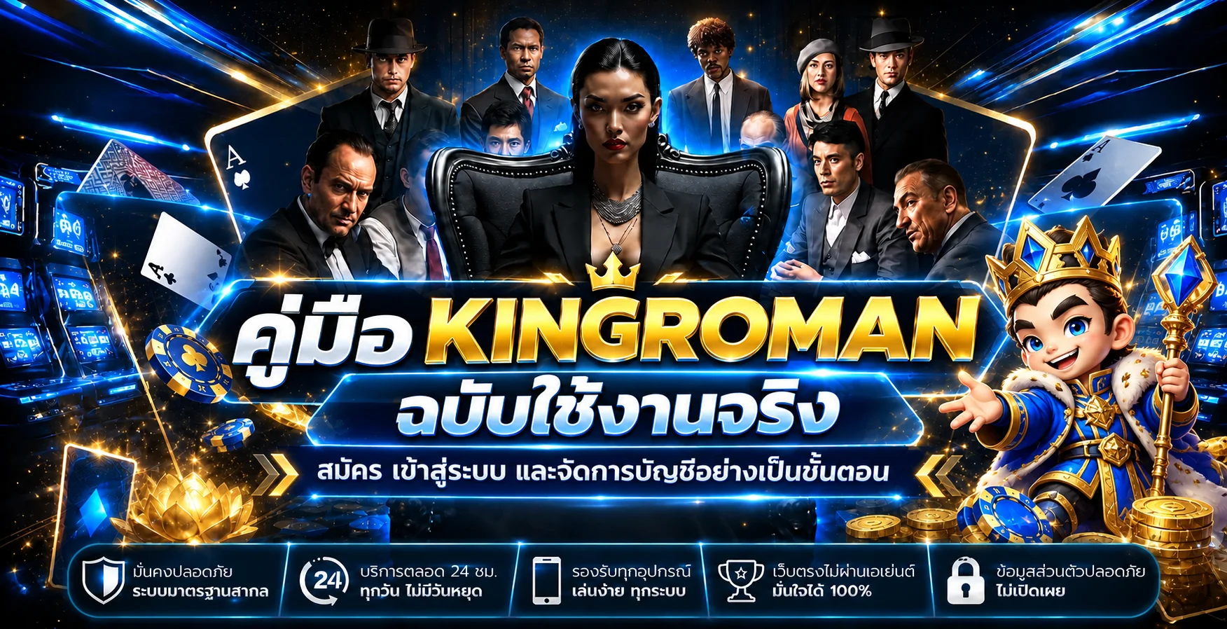 KINGROMAN | คู่มือสมัคร ล็อกอิน และดูแลบัญชี